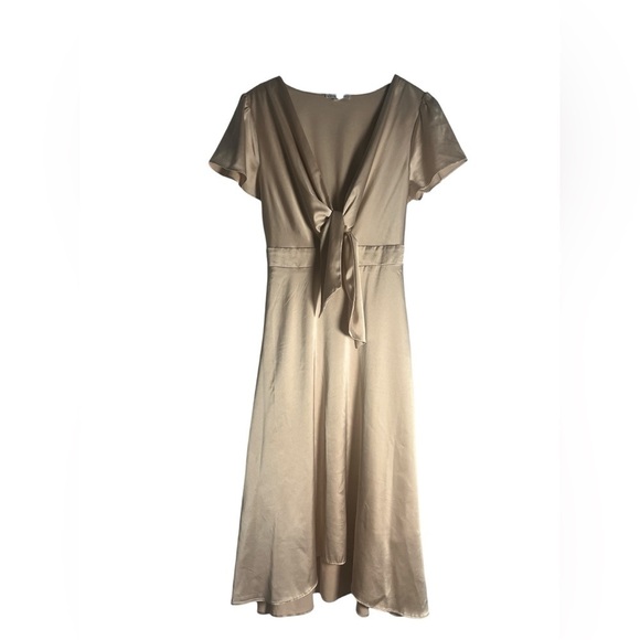 Baltic Born Dresses & Skirts - Baltic Børn Poppy Satin Midi Dress Champagne Size Small